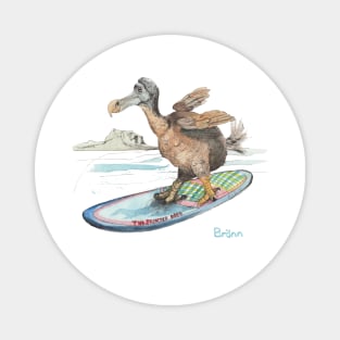 Dodo goes boardsailing Magnet